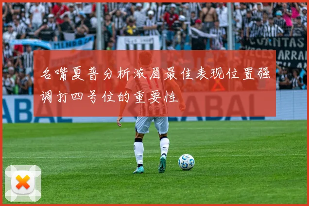 名嘴夏普分析浓眉最佳表现位置强调打四号位的重要性
